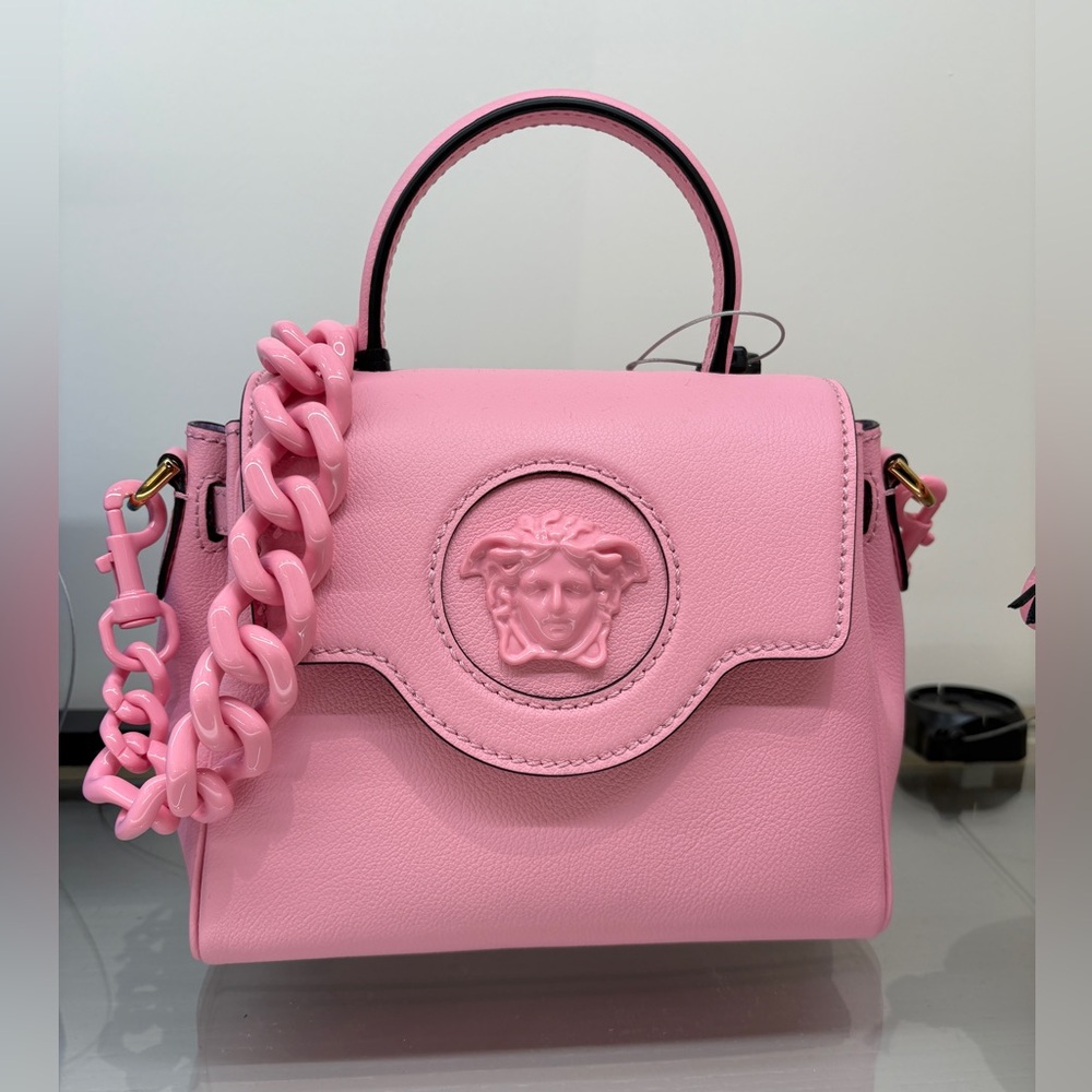 Brand new!!! Versace medusa top handle pink